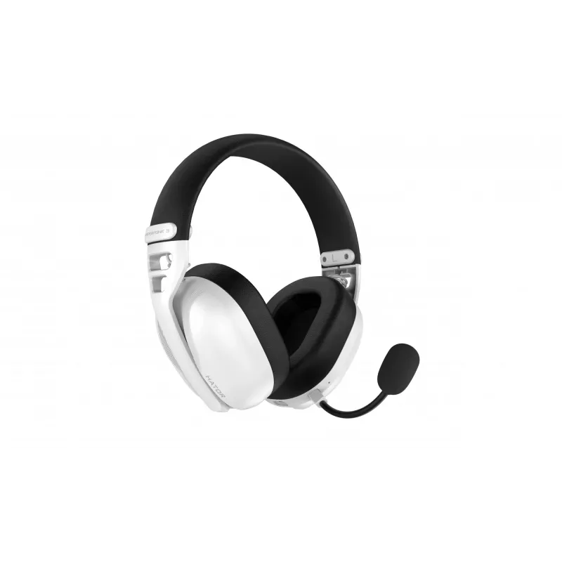 HATOR Hyperpunk 3 bezprzewodowego zestawu słuchawkowego Wired & Wireless Head-band Gaming USB Type-C / USB Type-A Bluetooth biały