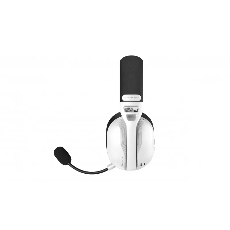 HATOR Hyperpunk 3 bezprzewodowego zestawu słuchawkowego Wired & Wireless Head-band Gaming USB Type-C / USB Type-A Bluetooth biały