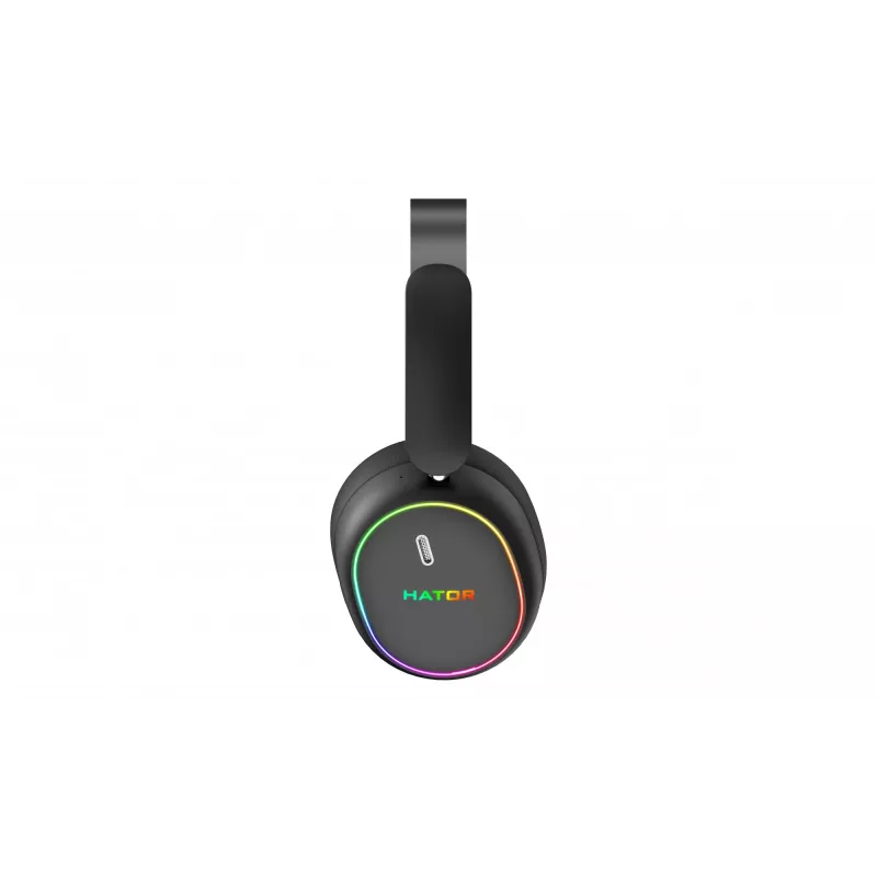 HATOR Phoenix 2 bezprzewodowego zestawu słuchawkowego Wired & Wireless Head-band Gaming USB Type-C / USB Type-A Bluetooth Czarny