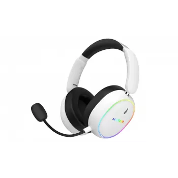 Zestaw słuchawkowy HATOR Phoenix 2 Wireless Przewodowy i Bezprzewodowy Nagłowny Gamingowy USB Typ-C / USB Typ-A Bluetooth Biały