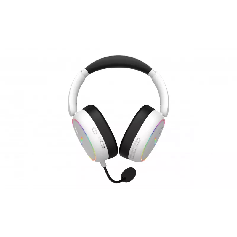 Zestaw słuchawkowy HATOR Phoenix 2 Wireless Przewodowy i Bezprzewodowy Nagłowny Gamingowy USB Typ-C / USB Typ-A Bluetooth Biały