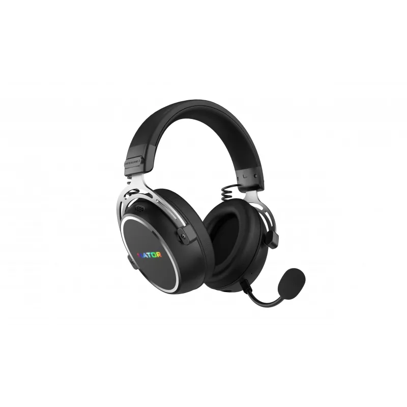 HATOR Hypergang 3 Wireless Zestaw słuchawkowy Head-band Gaming USB Type-C / USB Type-A Bluetooth Czarny