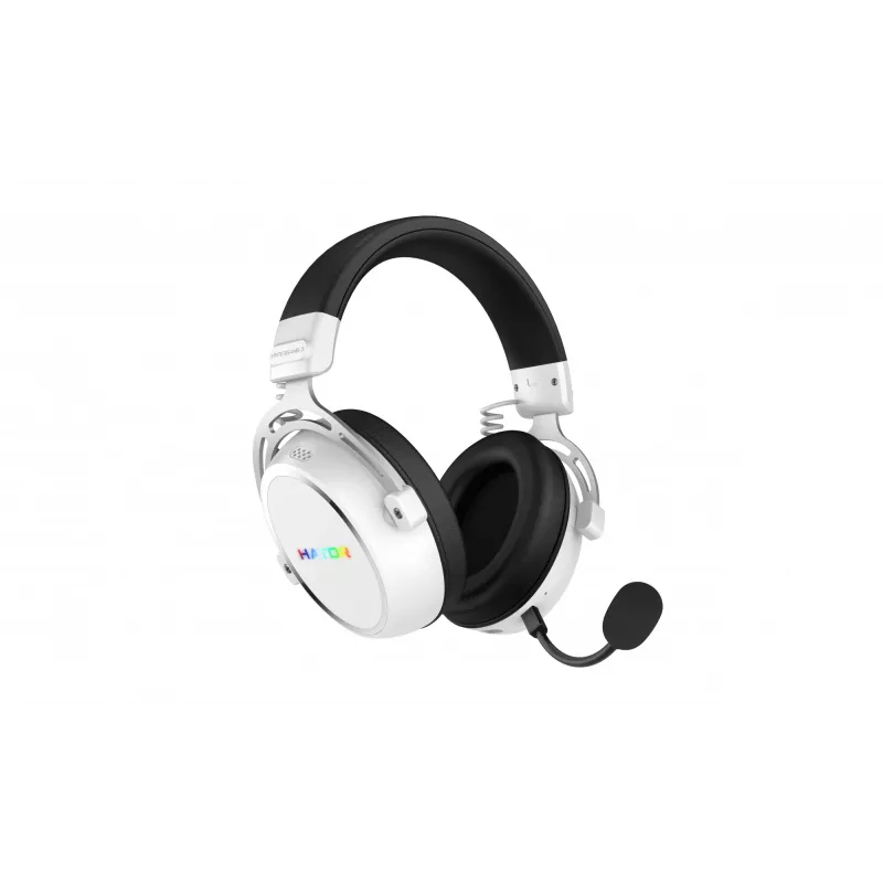 HATOR Hypergang 3 Wireless Zestaw słuchawkowy Nagłowny Gaming USB Type-C / USB Type-A Bluetooth Biały