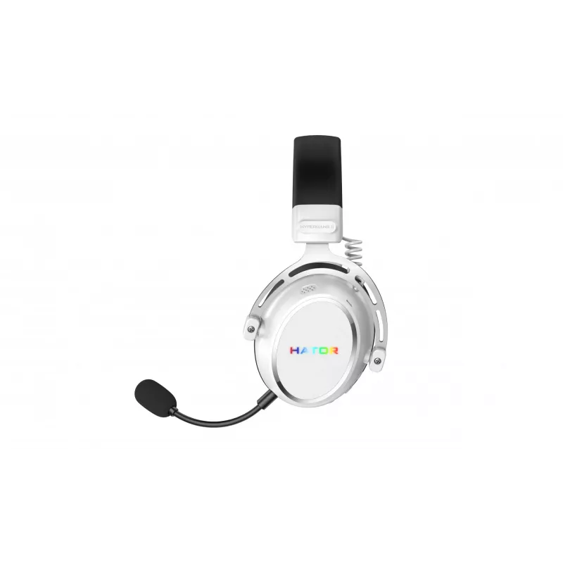 HATOR Hypergang 3 Wireless Zestaw słuchawkowy Nagłowny Gaming USB Type-C / USB Type-A Bluetooth Biały