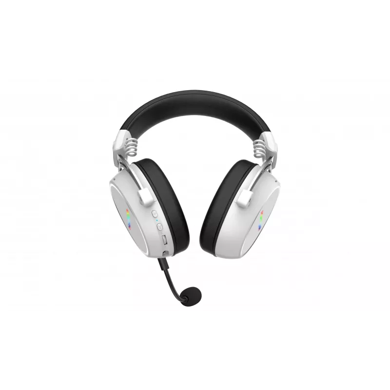 HATOR Hypergang 3 Wireless Zestaw słuchawkowy Nagłowny Gaming USB Type-C / USB Type-A Bluetooth Biały