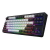 HATOR Rockfall 3 TKL Wireless, czarna, QMK/VIA, klawisze OMA profile biało-czarne klawiatura - liniowe przełączniki mechaniczne hotswap - US - układ ANSI (HTK850)