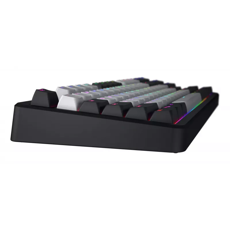 HATOR Rockfall 3 TKL Wireless, czarna, QMK/VIA, klawisze OMA profile biało-czarne klawiatura - liniowe przełączniki mechaniczne hotswap - US - układ ANSI (HTK850)
