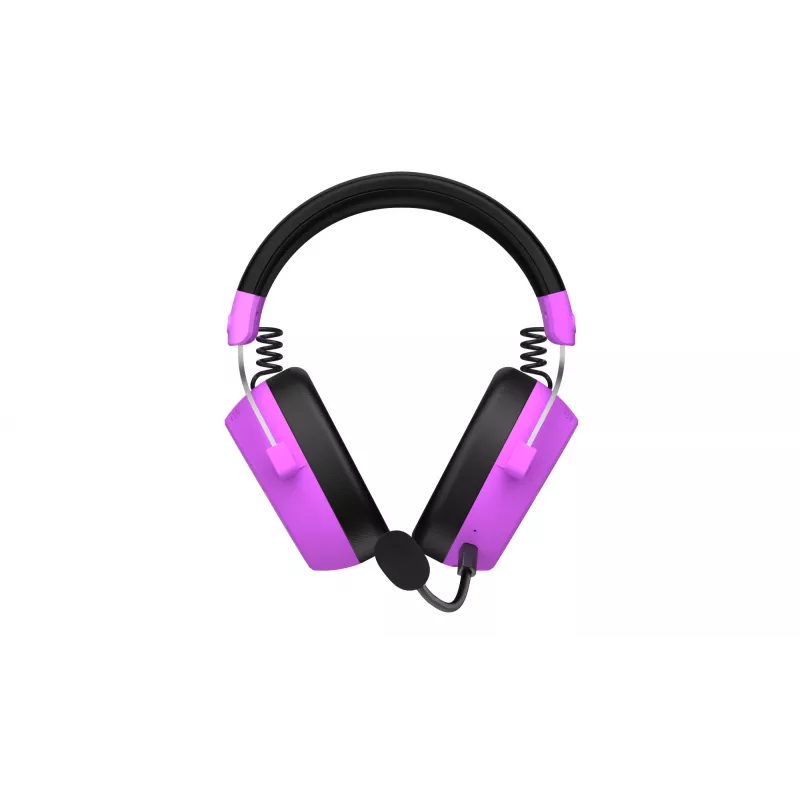 HATOR Hypergang 3 Wireless Zestaw słuchawkowy Nagłowny Gaming USB Type-C / USB Type-A Bluetooth Fioletowy