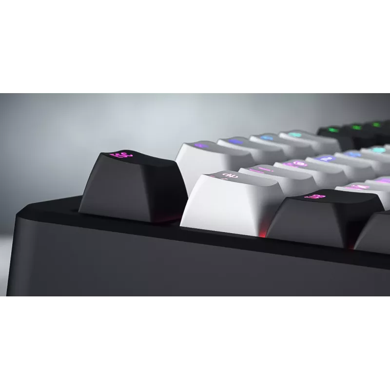 HATOR Rockfall 3 TKL Wireless, biały, QMK/VIA, klawisze OMA profile biało-czarne Klawiatura - liniowe przełączniki mechaniczne hotswap - US - układ ANSI