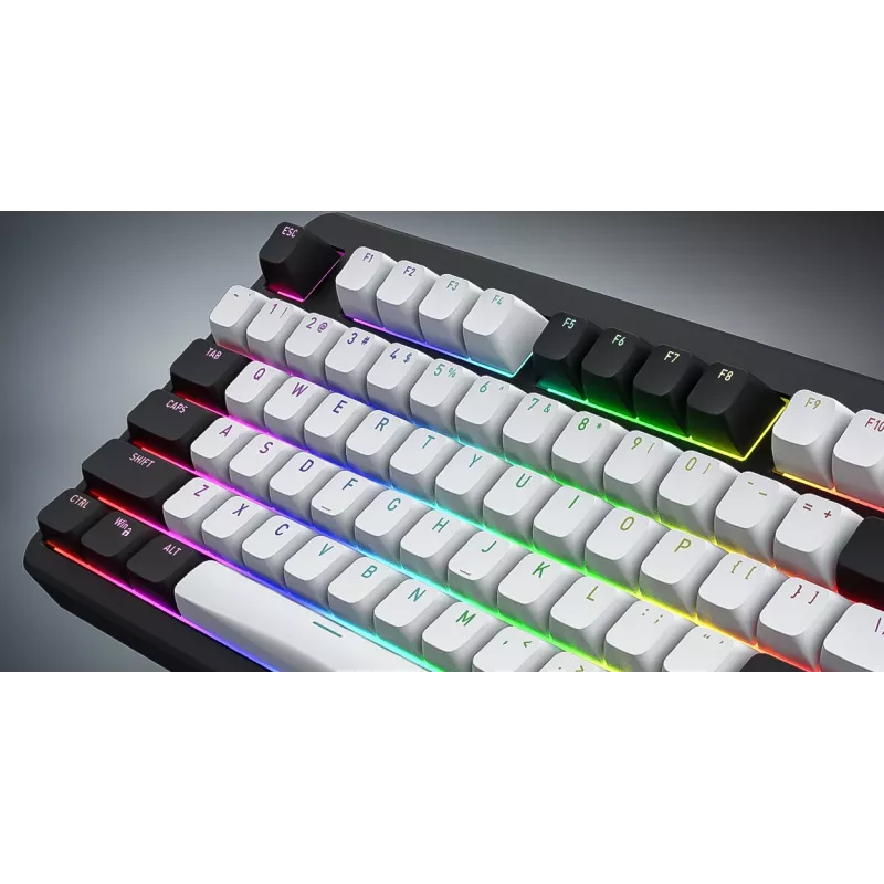 HATOR Rockfall 3 TKL Wireless, biały, QMK/VIA, klawisze OMA profile biało-czarne Klawiatura - liniowe przełączniki mechaniczne hotswap - US - układ ANSI