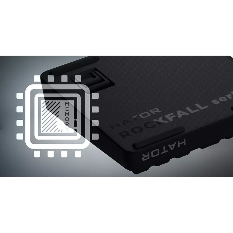 HATOR Rockfall 3 TKL Wireless, biały, QMK/VIA, klawisze OMA profile biało-czarne Klawiatura - liniowe przełączniki mechaniczne hotswap - US - układ ANSI