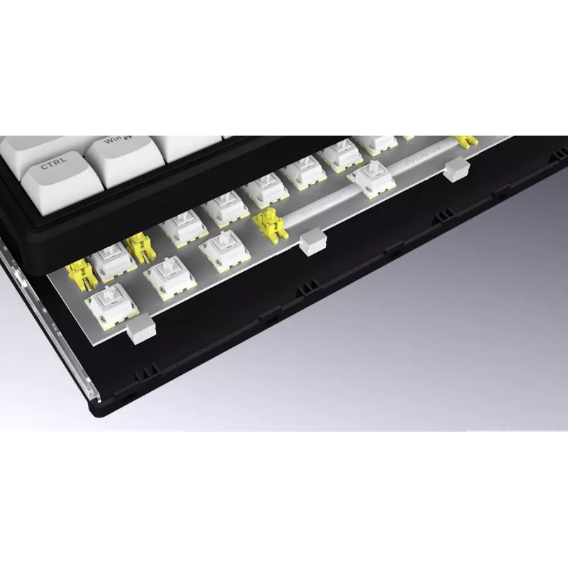 Klawiatura HATOR Skyfall Wireless 80 Gaming USB + RF Wireless + Bluetooth QWERTY US English Czarna, Biała