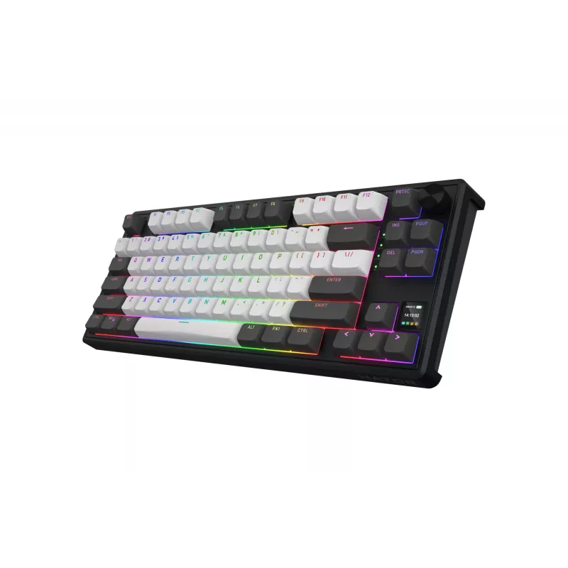 HATOR Skyfall Pro Wireless 80 klawiatura Gaming USB + RF Wireless + Bluetooth QWERTY US English Czarny, Szary