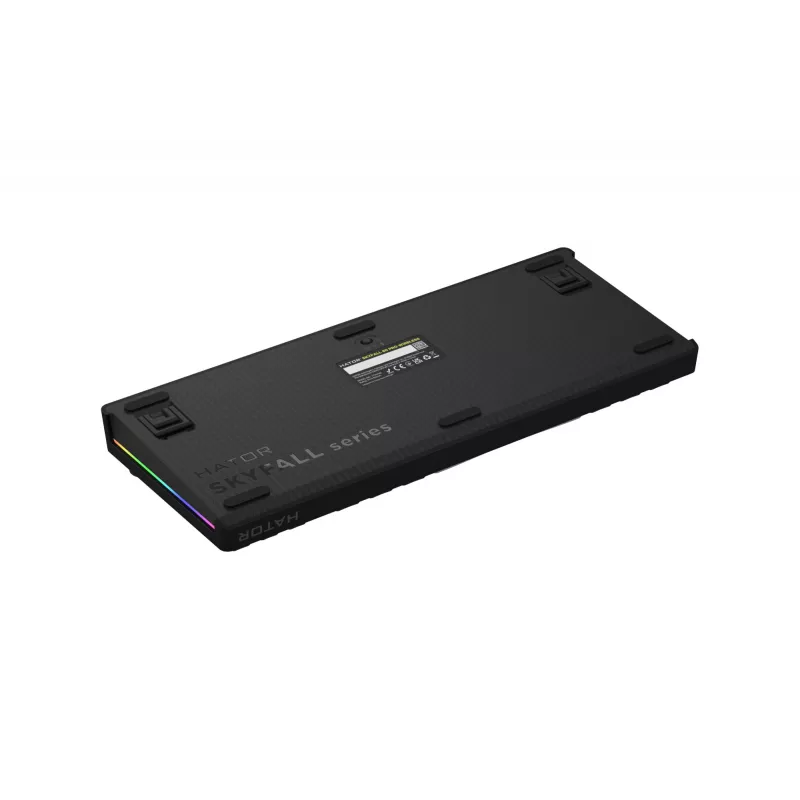 HATOR Skyfall Pro Wireless 80 klawiatura Gaming USB + RF Wireless + Bluetooth QWERTY US English Czarny, Szary