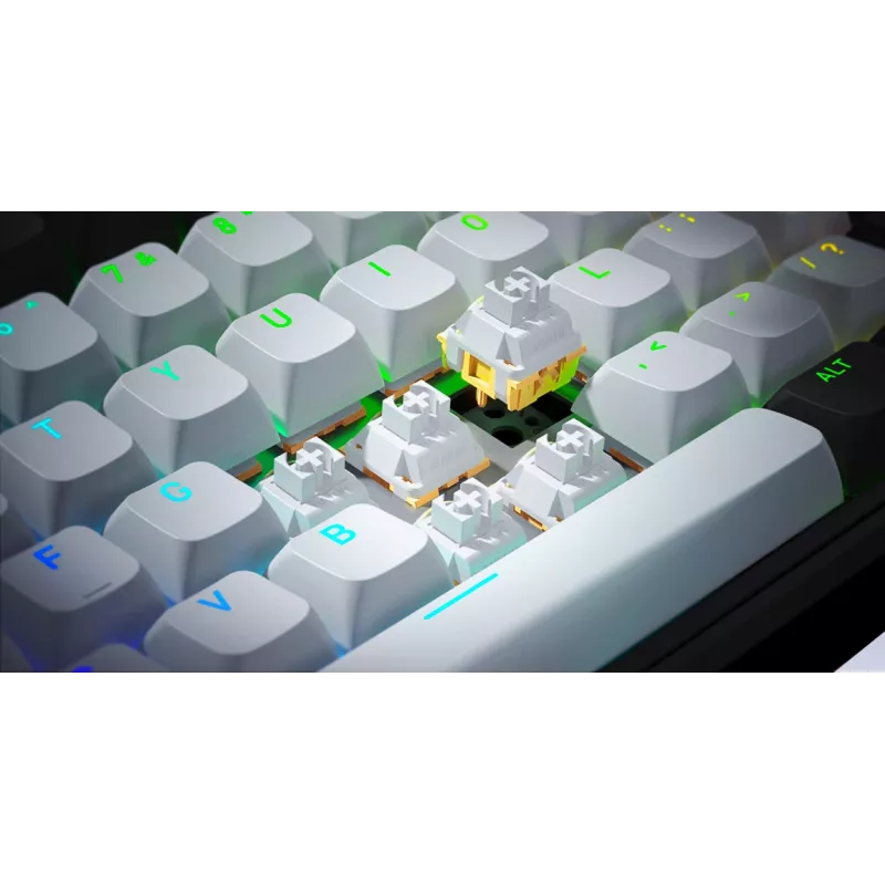 HATOR Skyfall Pro Wireless 80 klawiatura Gaming USB + RF Wireless + Bluetooth QWERTY US English Czarny, Szary