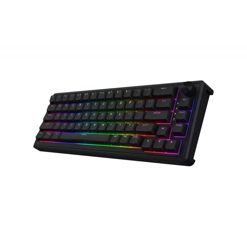 HATOR Skyfall 65 Wired, Mechanical, USB-C, Aurum Sterling, 70M kliknięć, RGB, Czarny, 790g