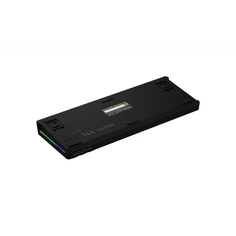 HATOR Skyfall 65 Wired, Mechanical, USB-C, Aurum Sterling, 70M kliknięć, RGB, Czarny, 790g