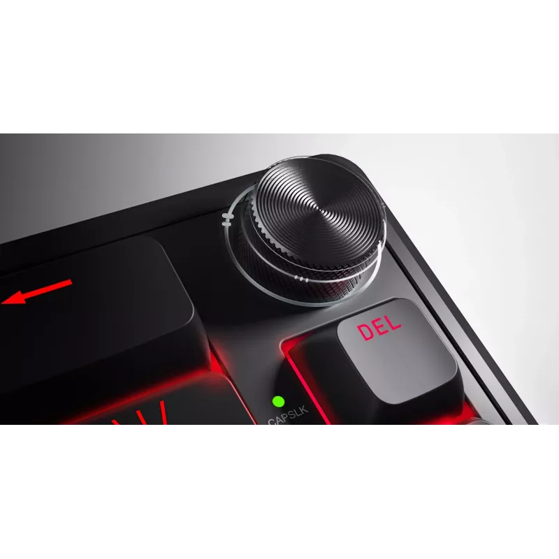 HATOR Skyfall 65 Wired, Mechanical, USB-C, Aurum Sterling, 70M kliknięć, RGB, Czarny, 790g