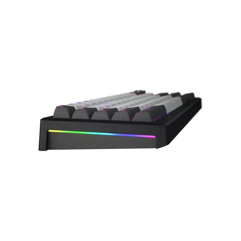 HATOR Skyfall Pro Wireless 65 klawiatura Gaming USB + RF Wireless + Bluetooth QWERTY US English Czarny, Szary