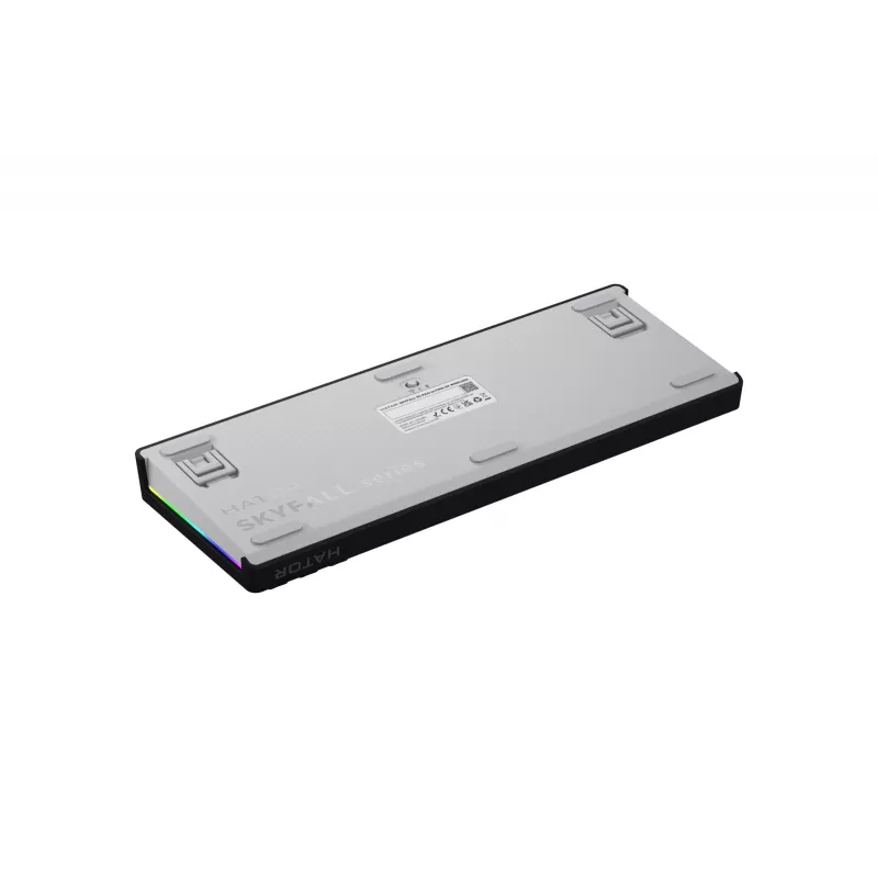 HATOR Skyfall 65 MAG ULTIMA 8K klawiatura bezprzewodowa Gaming USB + RF Wireless + Bluetooth QWERTY US English Czarny, Biały
