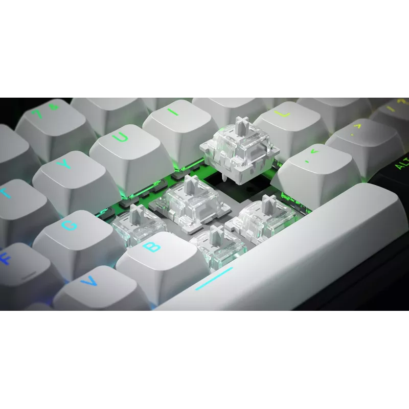 HATOR Skyfall 65 MAG ULTIMA 8K klawiatura bezprzewodowa Gaming USB + RF Wireless + Bluetooth QWERTY US English Czarny, Biały