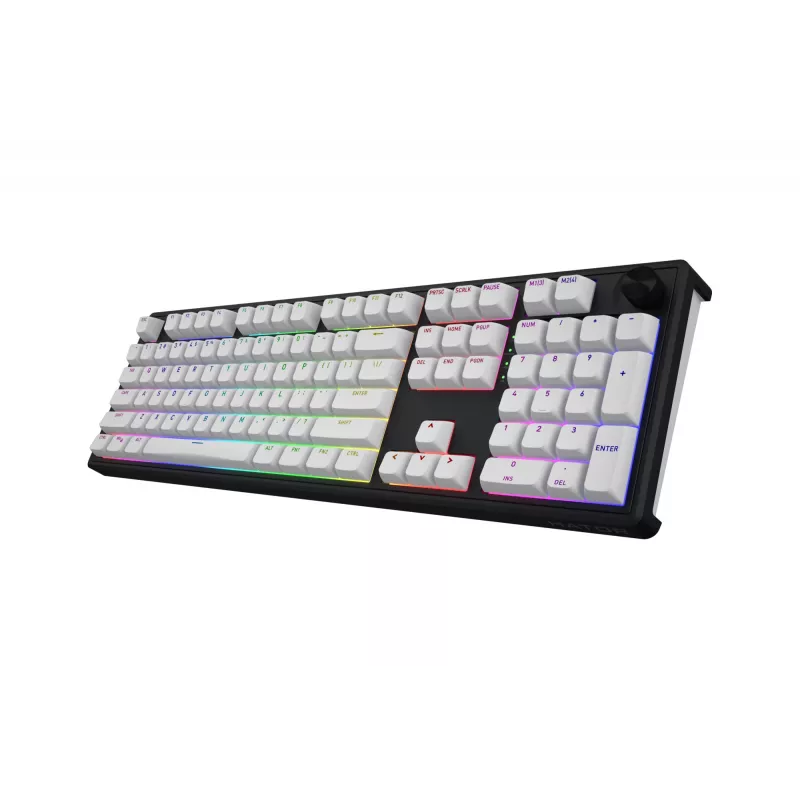 HATOR Skyfall Wireless 100 klawiatura Gaming USB + RF Wireless + Bluetooth QWERTY US English Czarny, Biały