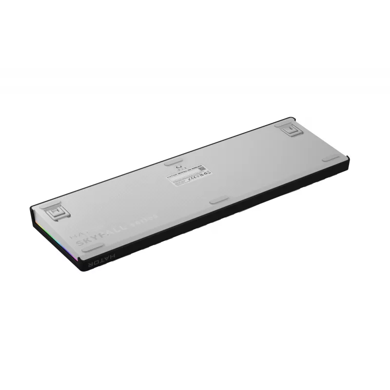 HATOR Skyfall Wireless 100 klawiatura Gaming USB + RF Wireless + Bluetooth QWERTY US English Czarny, Biały