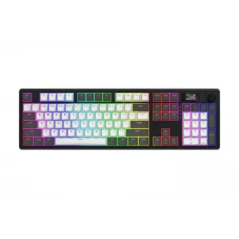 HATOR Skyfall Pro Wireless 100 klawiatura Gaming USB + RF Wireless + Bluetooth QWERTY US English Czarny, Szary