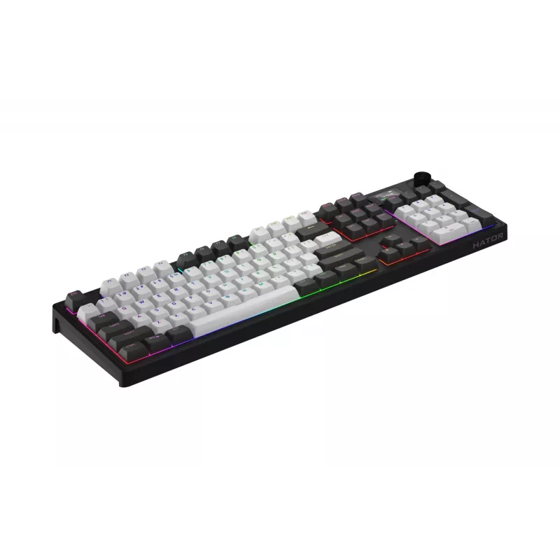 HATOR Skyfall Pro Wireless 100 klawiatura Gaming USB + RF Wireless + Bluetooth QWERTY US English Czarny, Szary