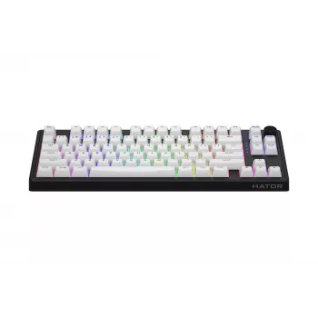 HATOR Skyfall 80 MAG ULTRA 8K klawiatura Gaming USB QWERTY US English Czarny, Biały