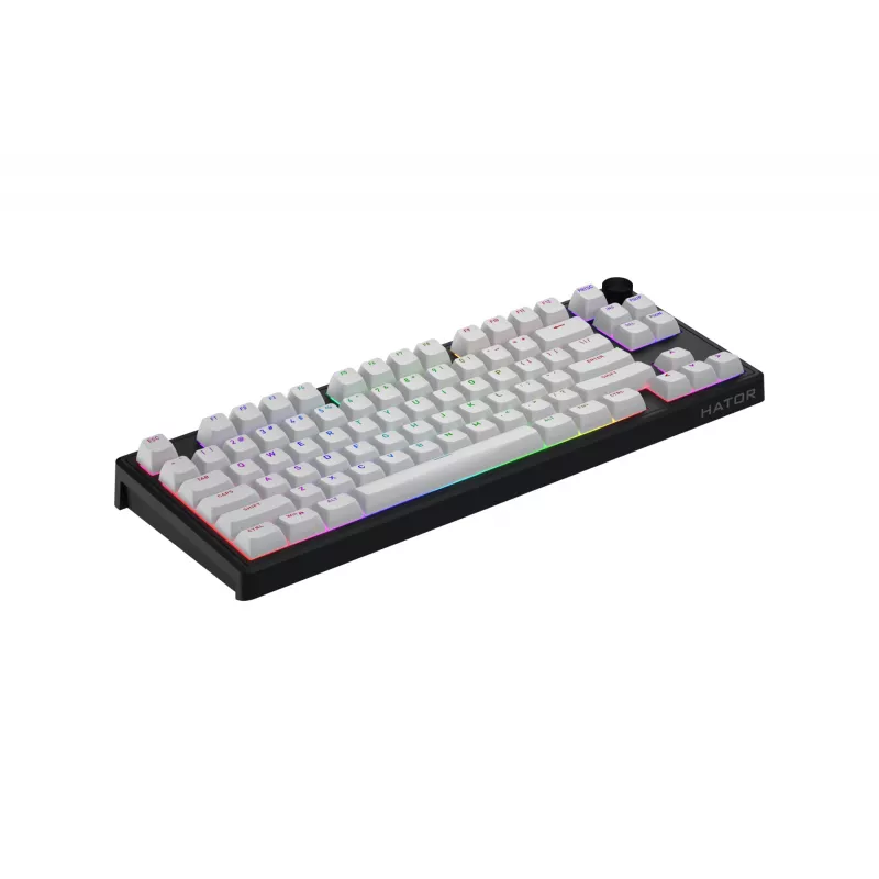 HATOR Skyfall 80 MAG ULTRA 8K klawiatura Gaming USB QWERTY US English Czarny, Biały