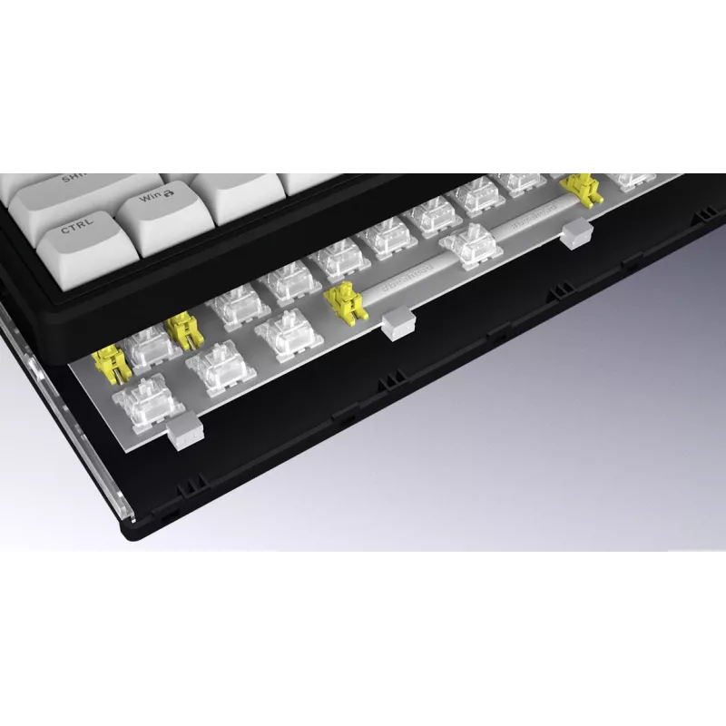 HATOR Skyfall 80 MAG ULTRA 8K klawiatura Gaming USB QWERTY US English Czarny, Biały