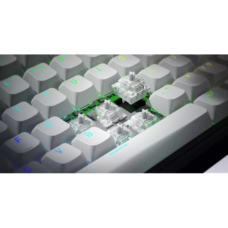 HATOR Skyfall 80 MAG ULTRA 8K klawiatura Gaming USB QWERTY US English Czarny, Biały