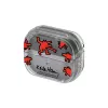 Etui Samsung Keith Haring Slickback do Galaxy Buds3 Pro, czerwone, przezroczyste