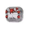 Etui Samsung Keith Haring Slickback do Galaxy Buds3 Pro, czerwone, przezroczyste