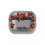 Etui Samsung Keith Haring Slickback do Galaxy Buds3 Pro, czerwone, przezroczyste
