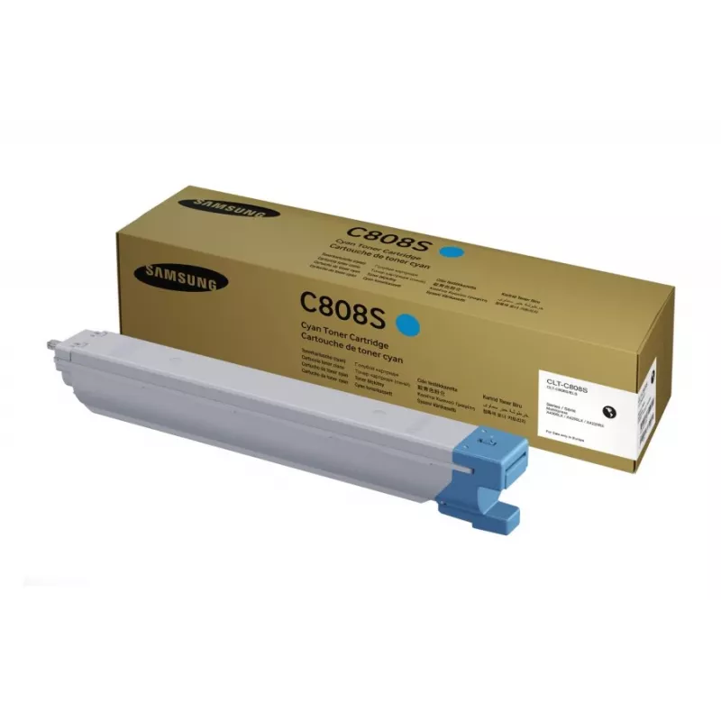 Kaseta z tonerem Samsung CLT-C808S cyjan, oryginalna, laserowa, wydajność 20 000 stron, 1 szt.