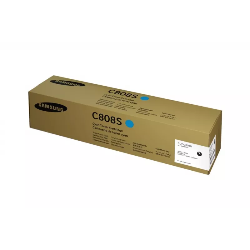 Kaseta z tonerem Samsung CLT-C808S cyjan, oryginalna, laserowa, wydajność 20 000 stron, 1 szt.
