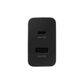 Samsung EP-TA220NBEGEU ładowarka do urządzeń mobilnych Słuchawki, Zestaw słuchawkowy, Laptop, Smartfon, Smartwatch, Tablet Czarny AC Wewnętrzna