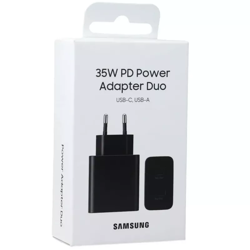 Samsung EP-TA220NBEGEU ładowarka do urządzeń mobilnych Słuchawki, Zestaw słuchawkowy, Laptop, Smartfon, Smartwatch, Tablet Czarny AC Wewnętrzna