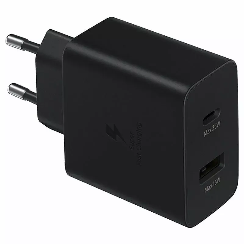 Samsung EP-TA220NBEGEU ładowarka do urządzeń mobilnych Słuchawki, Zestaw słuchawkowy, Laptop, Smartfon, Smartwatch, Tablet Czarny AC Wewnętrzna
