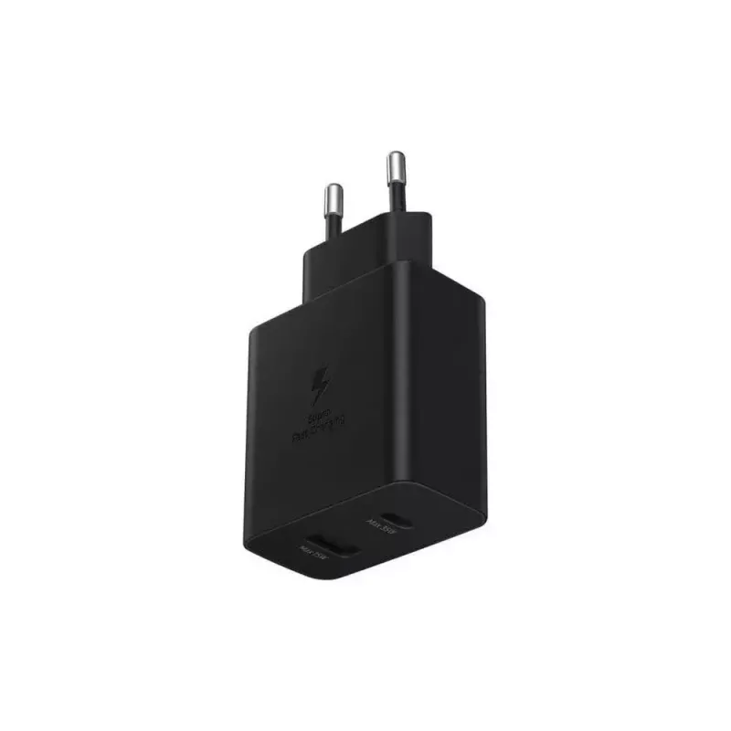Samsung EP-TA220NBEGEU ładowarka do urządzeń mobilnych Słuchawki, Zestaw słuchawkowy, Laptop, Smartfon, Smartwatch, Tablet Czarny AC Wewnętrzna