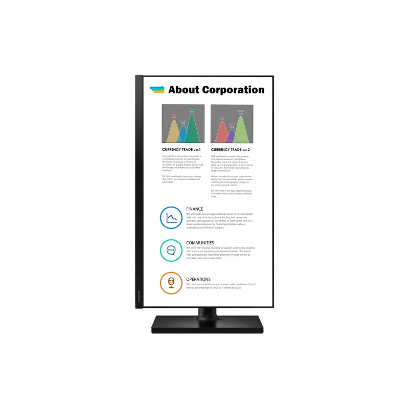 Monitor komputerowy Samsung T45F 68,6 cm (27 cali) 1920 x 1080 pikseli Full HD LED czarny