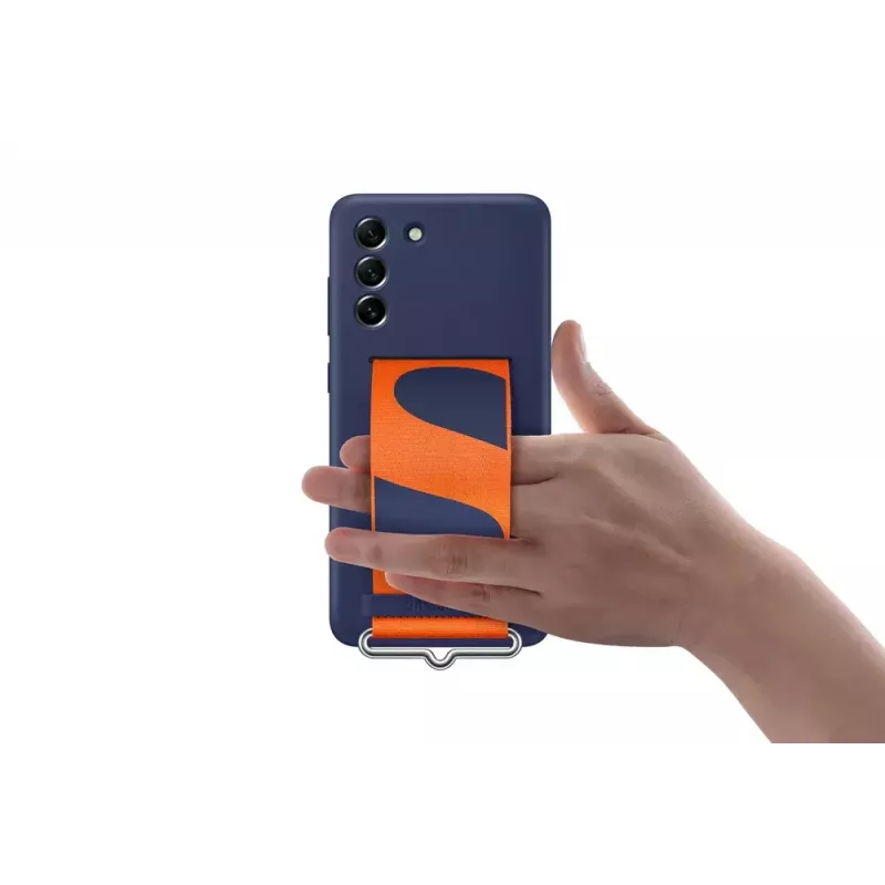 Samsung Silicone tylna obudowa z Strap biały Samsung Galaxy S21 FE