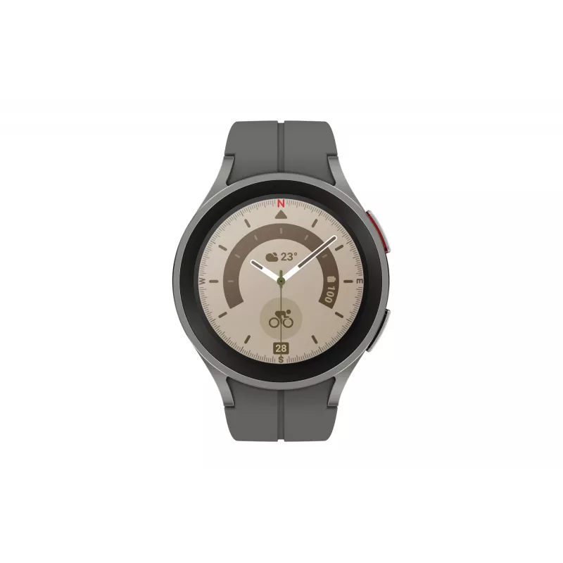 Samsung Galaxy Watch5 Pro 3,56 cm (1,4 cala) OLED 45 mm cyfrowy 450 x 450 pikseli dotykowy tytan Wi-Fi GPS (satelitarny)