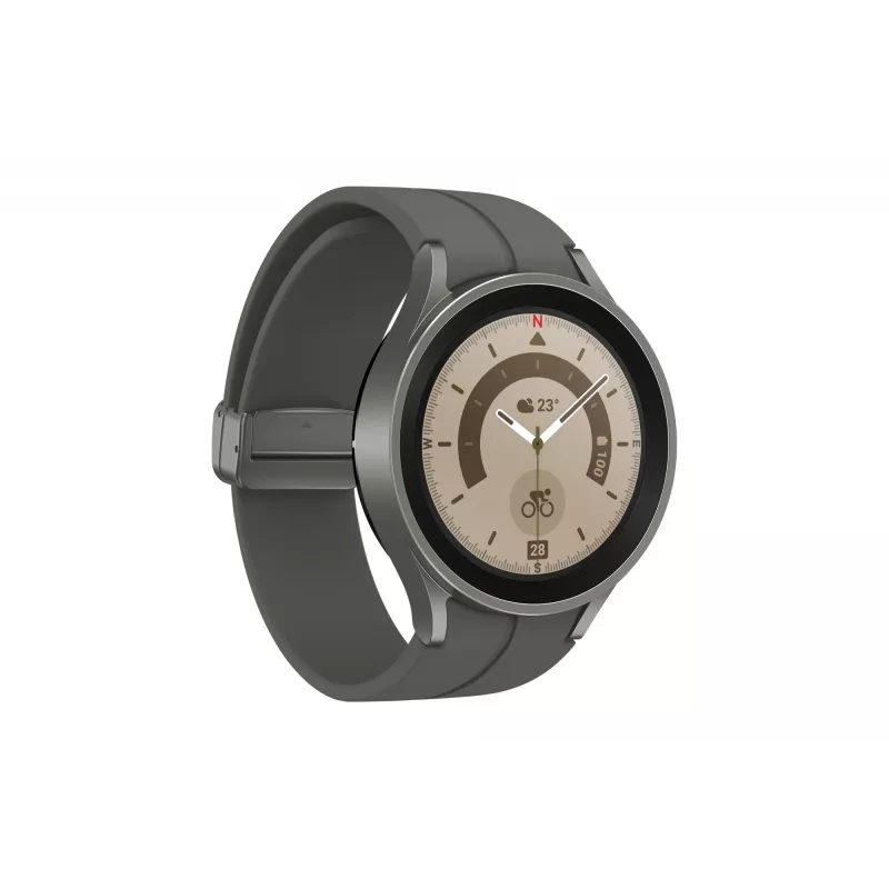 Samsung Galaxy Watch5 Pro 3,56 cm (1,4 cala) OLED 45 mm cyfrowy 450 x 450 pikseli dotykowy tytan Wi-Fi GPS (satelitarny)