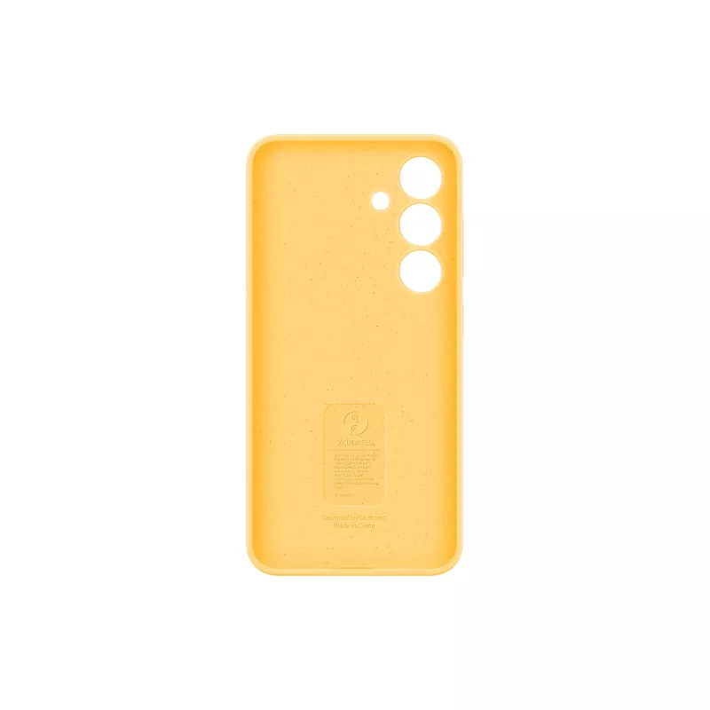 Samsung Galaxy S24 Żółte silikonowe etui Monochromatyczne dopasowane