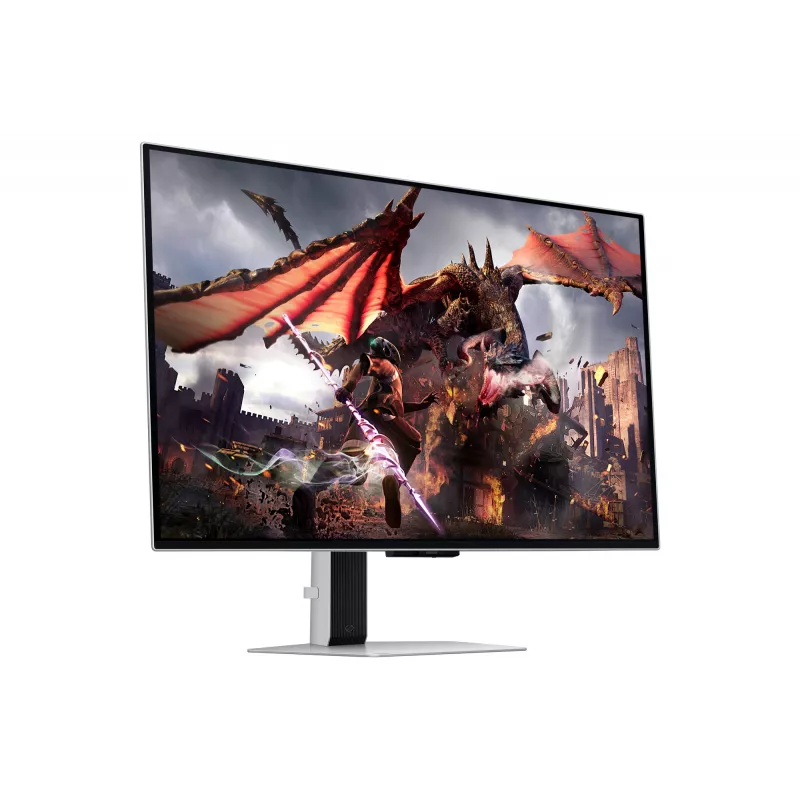 Monitor komputerowy Samsung G80SD 81,3 cm (32 cale) 3840 x 2160 pikseli 4K Ultra HD OLED Srebrny