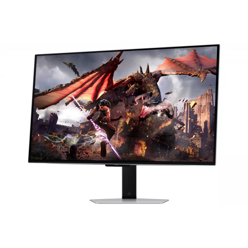 Monitor komputerowy Samsung G80SD 81,3 cm (32 cale) 3840 x 2160 pikseli 4K Ultra HD OLED Srebrny