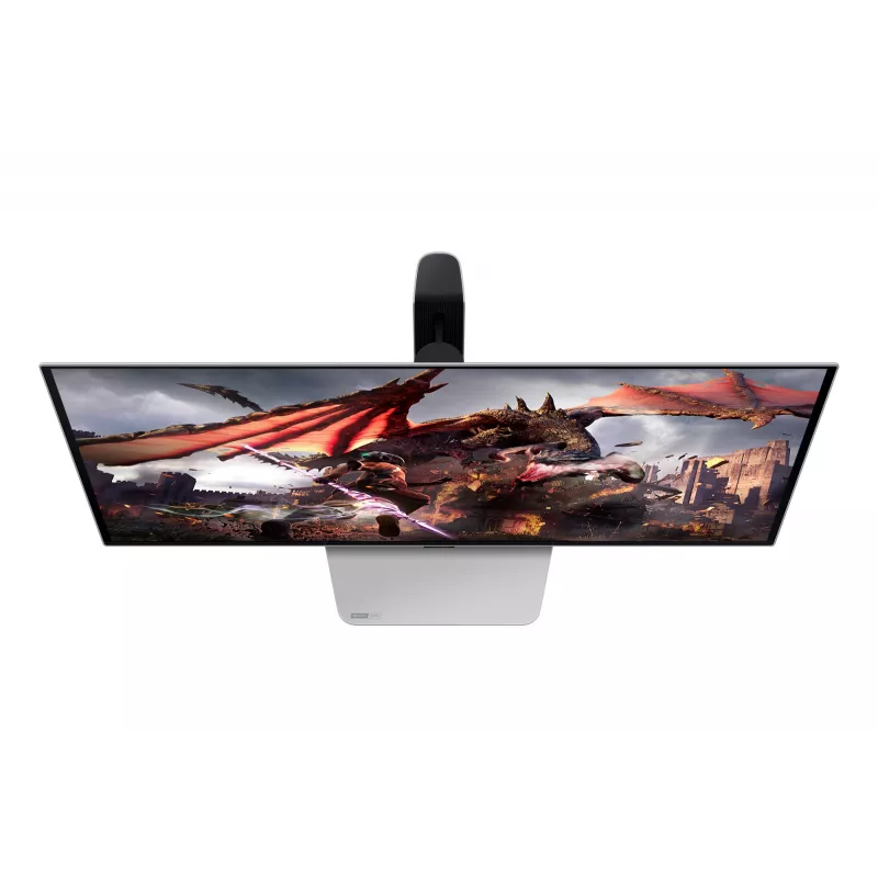 Monitor komputerowy Samsung G80SD 81,3 cm (32 cale) 3840 x 2160 pikseli 4K Ultra HD OLED Srebrny